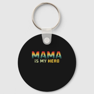 Mother Gift Mama Is My Hero Keychain