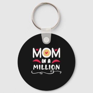Mother Gift Mom In A Million Keychain