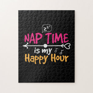 Mother Gift Nap Time Is My Happy Hour Jigsaw Puzzle