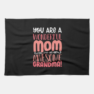 Mother Gift Proud Wonderful Mom Birthday Kitchen Towel