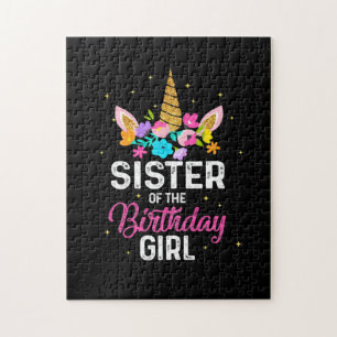 Mother Gift   Sister Of The Birthday Girl Birthday Jigsaw Puzzle