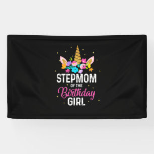 Mother Gift   Stepmom Of The Birthday Girl Banner
