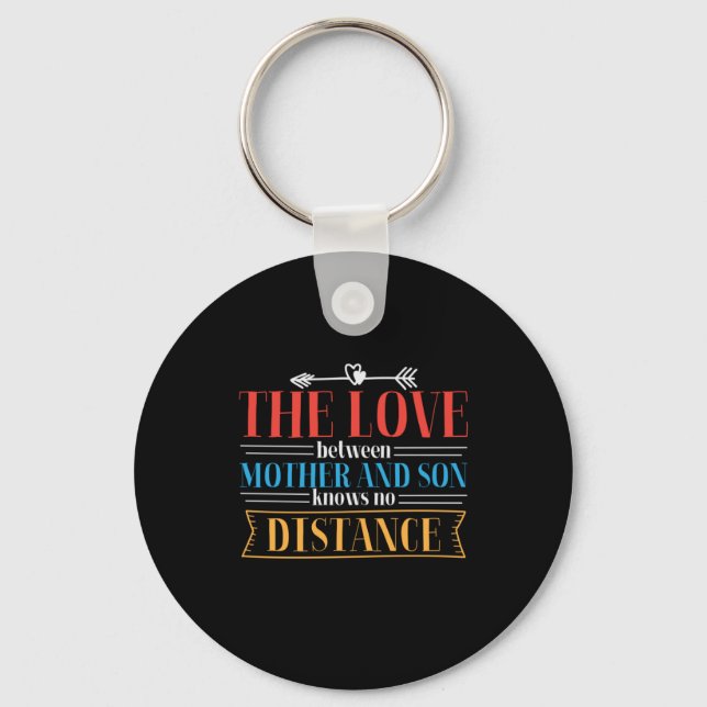 Mother Gift The Love Between Mother And Son Keychain (Front)
