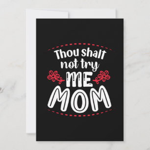 Mother Gift Try Me Mom Holiday Card