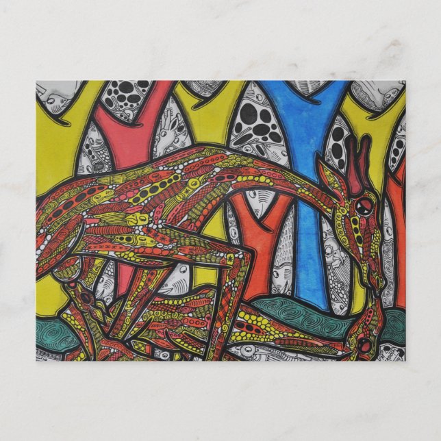 Mother Giraffe Postcard (Front)