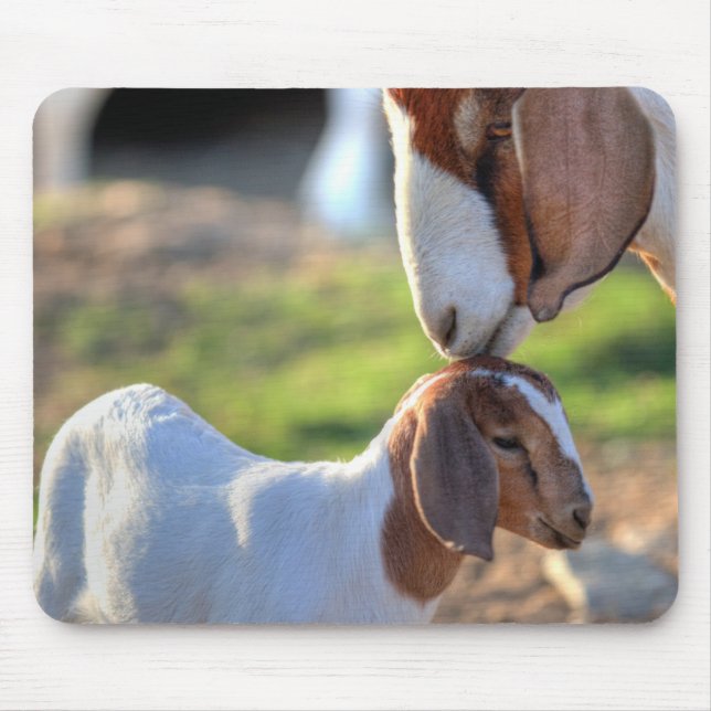 Mother Goat & Baby Mouse Pad (Front)