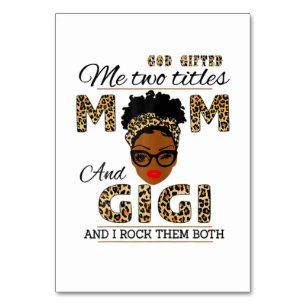 Mother God Gifted Mom And Gigi Birthday Table Number