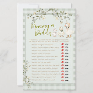 Mother Goose and Baby Gosling Mommy or Daddy Game