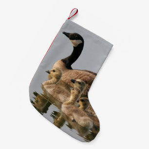 Mother Goose and Her Goslings Small Christmas Stocking