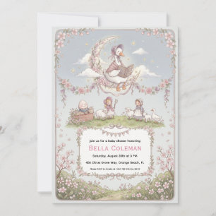 mother goose baby shower invitations