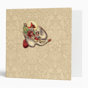 Mother Goose Child Antique Illustration Binder