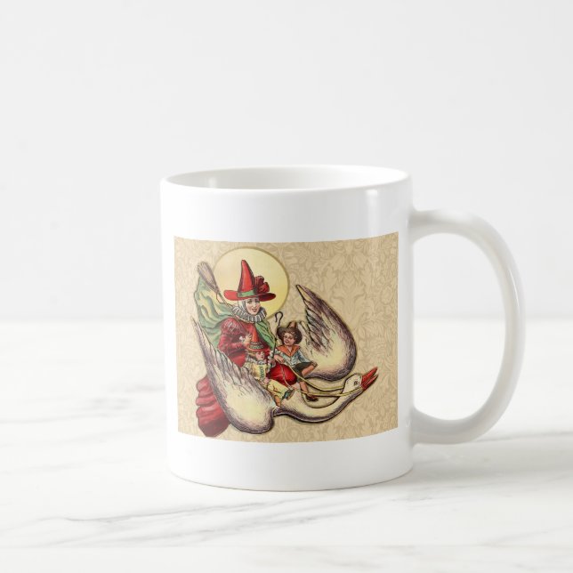 Mother Goose Child Antique Illustration Coffee Mug (Right)
