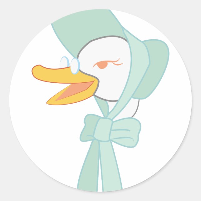 Mother Goose Classic Round Sticker (Front)