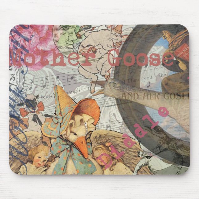 Mother Goose Nursery Rhyme Fairy Tale Mouse Pad (Front)