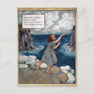 mother goose nursery rhymes 5 postcard