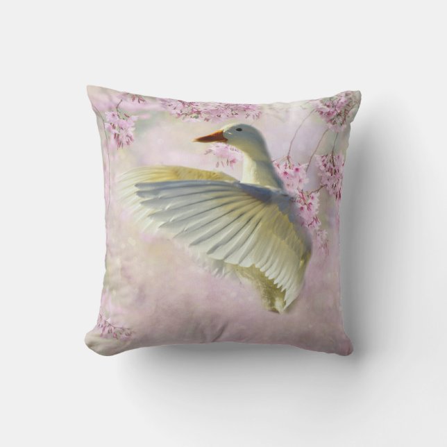 Mother Goose Throw Pillow (Front)
