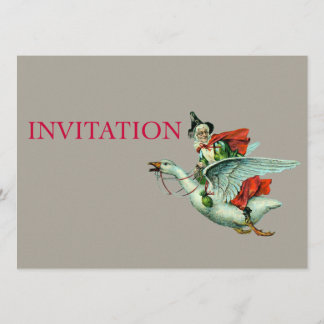 Mother Goose - Vintage Illustration Invitation