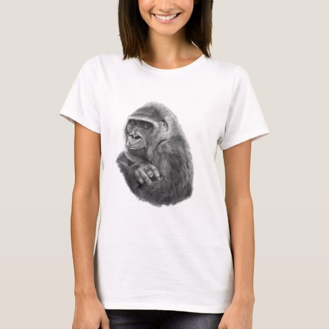 Mother gorilla T-shirt 母ゴリラのTシャツ (Front)