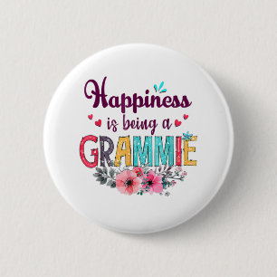 Mother Happiness Is Being A Grammie Ever Birthday 2 Inch Round Button