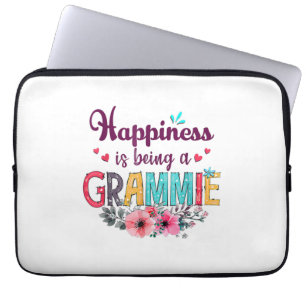 Mother Happiness Is Being A Grammie Ever Birthday Laptop Sleeve