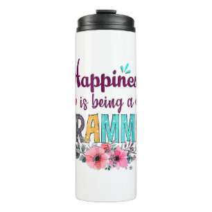 Mother Happiness Is Being A Grammie Ever Birthday Thermal Tumbler