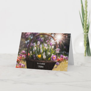 Mother Happy Mothers Day for Mom Basket of Spring  Card