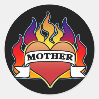 Mother Heart Tattoo Mother's Day Sticker
