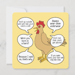 Mother Hen Advice Mother's Day Custom Messages