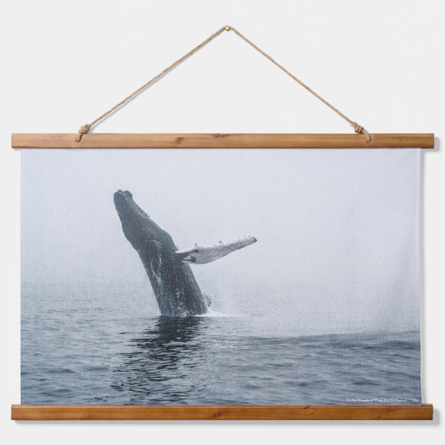 Mother Humpback Whale Hanging Tapestry (Front)