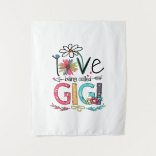 Mother I Love Being Called Gigi Sunflower Birthday Tapestry