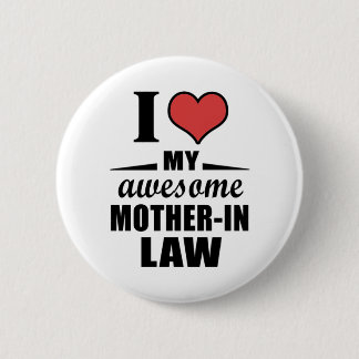 Mother in law 2 inch round button