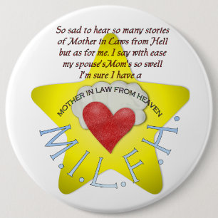 Mother in law from heaven button