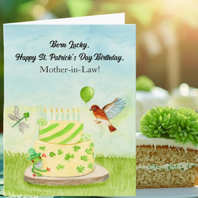 Mother in Law Happy St Patricks Day Birthday Card (Creator Uploaded)