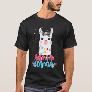 Mother in law Llama Mother's Day Mom Birthday T-Shirt