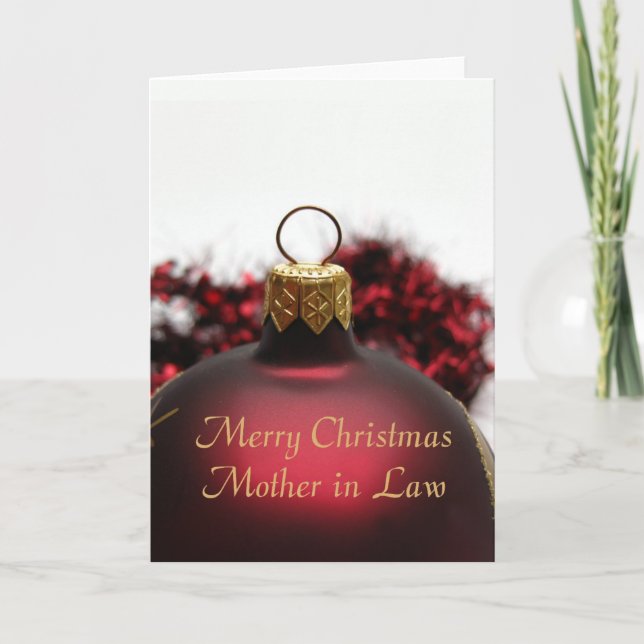 mother in law Merry Christmas card (Front)