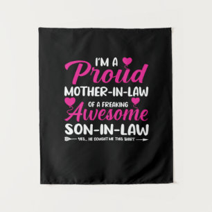 Mother In Law Of Awesome Son In Law Tapestry