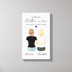 Mother in Law Portrait Wall Art, Mother in Law Gif Canvas Print