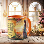 Mother-in-Law Thank You Wedding  Coffee Mug<br><div class="desc">Mug featuring a colourful watercolor painting of a woman looking at a sunset in a summer landscape. The label can be dragged,  scaled or deleted according to your needs. Beautiful to thank your (future) mother-in-law or customize for other purposes.</div>