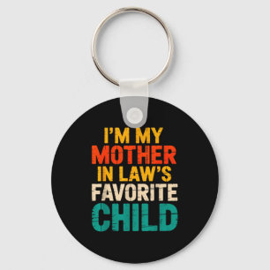 Mother-in-laws Favorite Child For Son Tee Keychain
