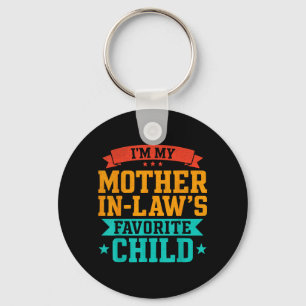 Mother in Laws Favourite Child Funny Son in Law Keychain
