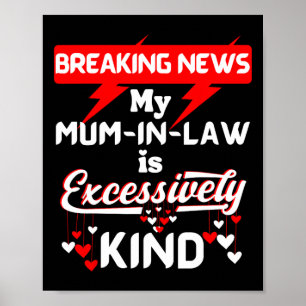Mother Inlaw Xmas Birthday Son Daughter For Mom In Poster