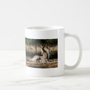 Mother Kangaroo and Joey Relaxing Coffee Mug