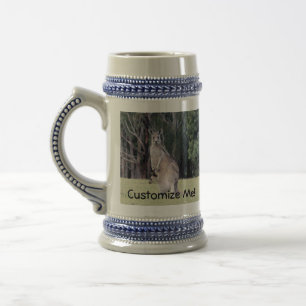Mother Kangaroo with Baby Joey in Her Pouch Beer Stein