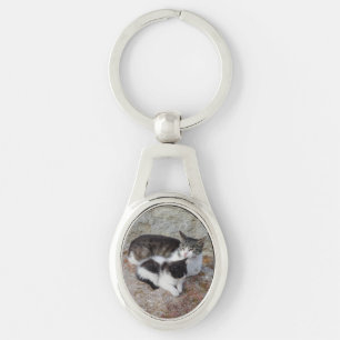 Mother & Kid Oval Keychain