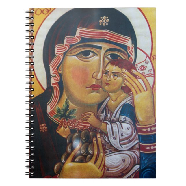 Mother Mary And Jesus Art Notebook (Front)