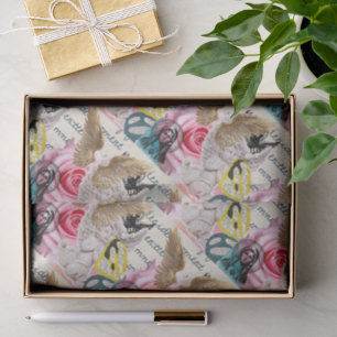 Mother Mary Angel Themed Feminine Spiritual Design Tissue Paper