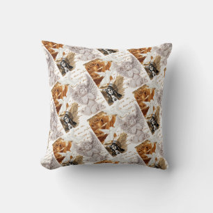 Mother Mary Angel Themed Peaceful And Luxurious Throw Pillow