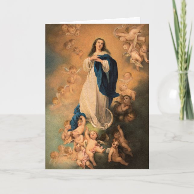 Mother Mary Christmas Card (Front)