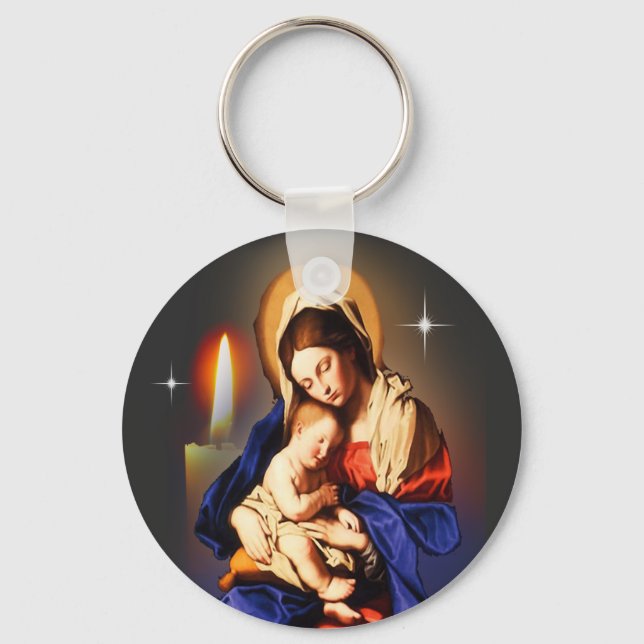  Mother Mary Keychain (Front)