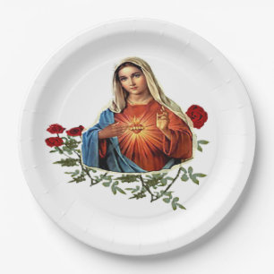 Mother MAry Paper Plate